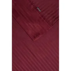 Ramesses 1000 Thread Count Stripe Pima Cotton Sheet Set Burgundy