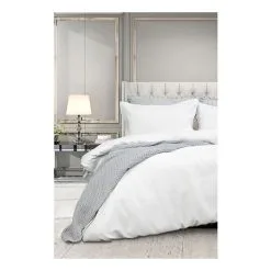 Ardor Florence Waffle Quilt Cover Set King Bed White King