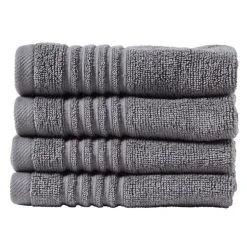 Soren Face Washer Set 4 Pack Charcoal