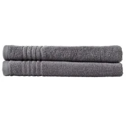 Soren Hand Towel Set 2 Pack Charcoal