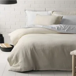 Dri Glo Cottesloe Quilt Cover Set White