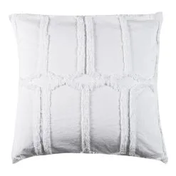 Shaynna Blaze Tannum European Pillowcase Pair 65x65cm White European