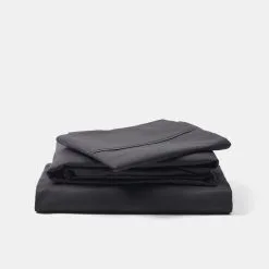 Dri Glo 1000 Thread Count Cotton Rich Sheet Set Queen Bed Charcoal Queen