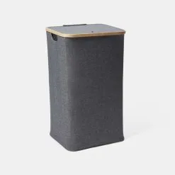 Soren Square Laundry Hamper Charcoal