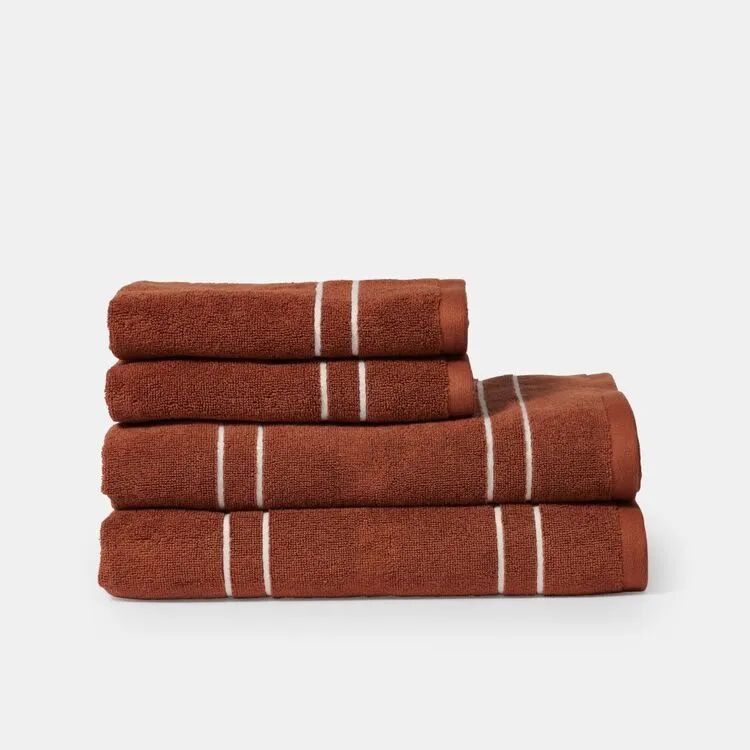 Linen House Rene 4-Piece Towel Set Cinnamon - Image 2