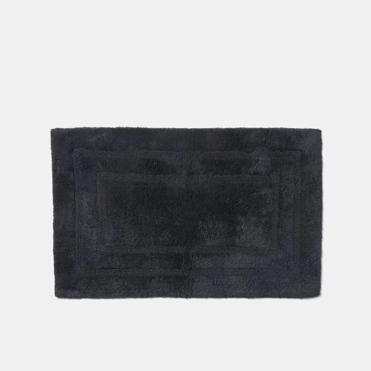 Jane Lamerton Home Jane Lamerton Tufted Bath Mat Standard Charcoal 50 X 80 Cm