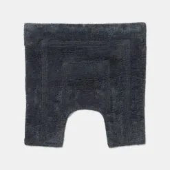Jane Lamerton Home Jane Lamerton Tufted Bath Mat Contour Charcoal 50 X 50 Cm
