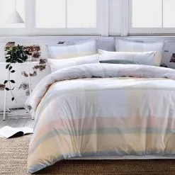Gainsborough Cambridge Cotton Quilt Cover Set Queen Bed Multicoloured Queen