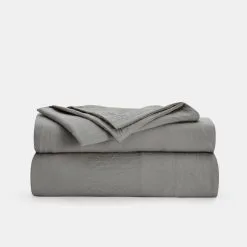 Ardor Vintage Washed Sheet Set Queen Bed Charcoal Queen