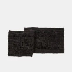Soren Berkeley Large Bath Mat Charcoal