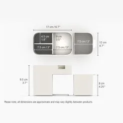 Joseph Joseph Viva Compact Cosmetic Organiser With Drawer - Shell White