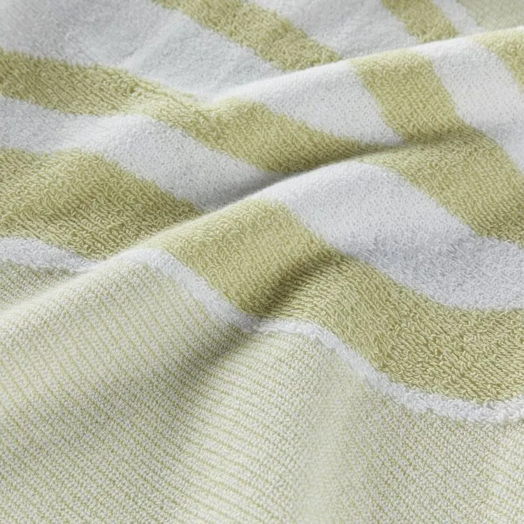 Sheridan Shallows Beach Towel Green Tea 95 X 175 Cm