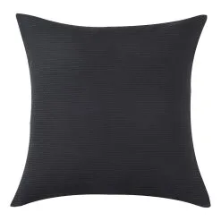 Elysian Capitol Jacquard European Pillowcase Pair Black European