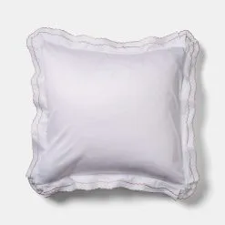 Chyka Home Chyka Sweetheart 300 Thread Count Cotton Sateen European Pillowcase Pair Pink European