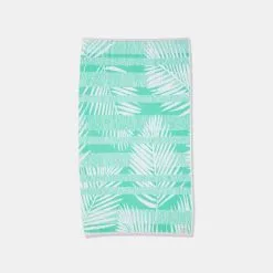 Dri Glo Miami Velour Beach Towel Mint