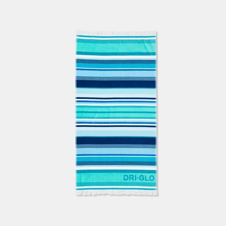 Dri Glo Lennox Velour Beach Towel Blue - Image 3