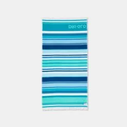 Dri Glo Lennox Velour Beach Towel Blue