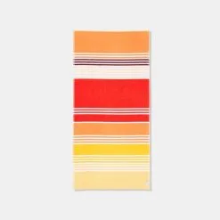 Soren Florida Velour Beach Towel Red