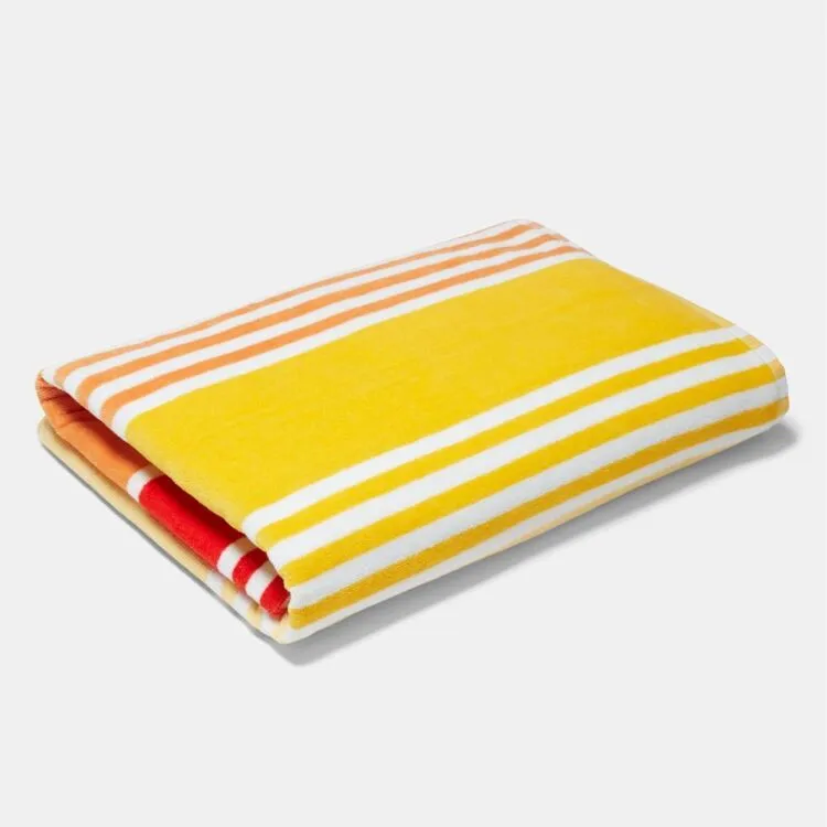 Soren Florida Velour Beach Towel Red - Image 4