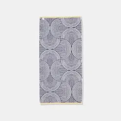 Soren Laguna Velour Beach Towel Blue