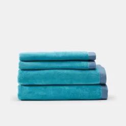 Bas Phillips California 4 Piece Towel Set Aqua