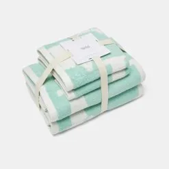 Mozi Mutts 4 Piece Blue Towel Blue