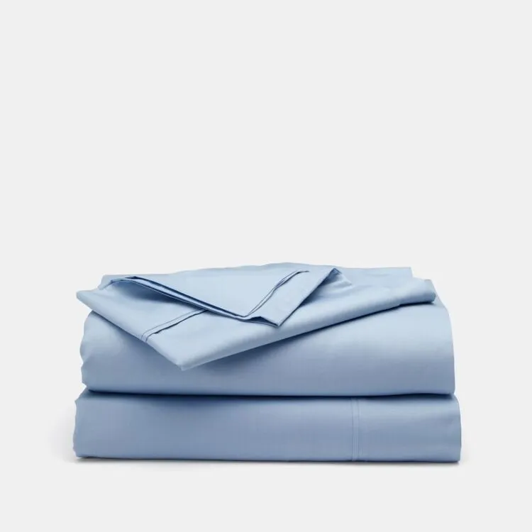 Dri Glo 375 Thread Count Cotton Lyocell Sheet Set Blue - Image 2