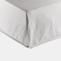 Chyka Home 300 TC Washed Cotton Percale Valance Grey