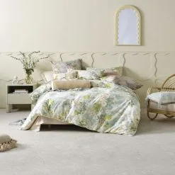 Linen House Meadowland Cotton Sateen Quilt Cover Set Multicoloured