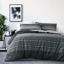 Gainsborough Sammy Textured Stripe Quilt Cover Set Multicoloured