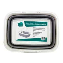 Seymours Collapse-A Basket With Handles Grey