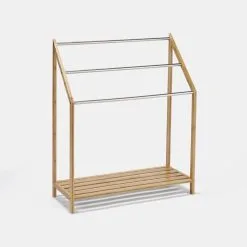 Soren Bamboo Tower Rail With 3 Rails